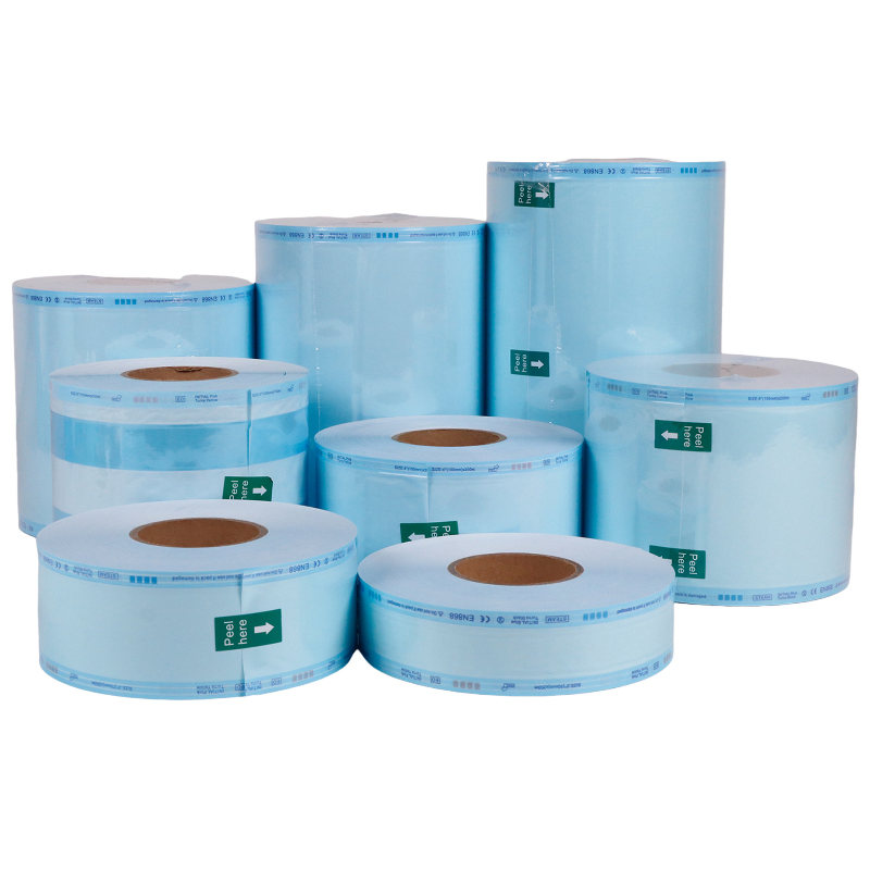 Eo Steam Sterilization Reel Pouch Bag Gusseted Sterilization Pouches Roll Wholesales