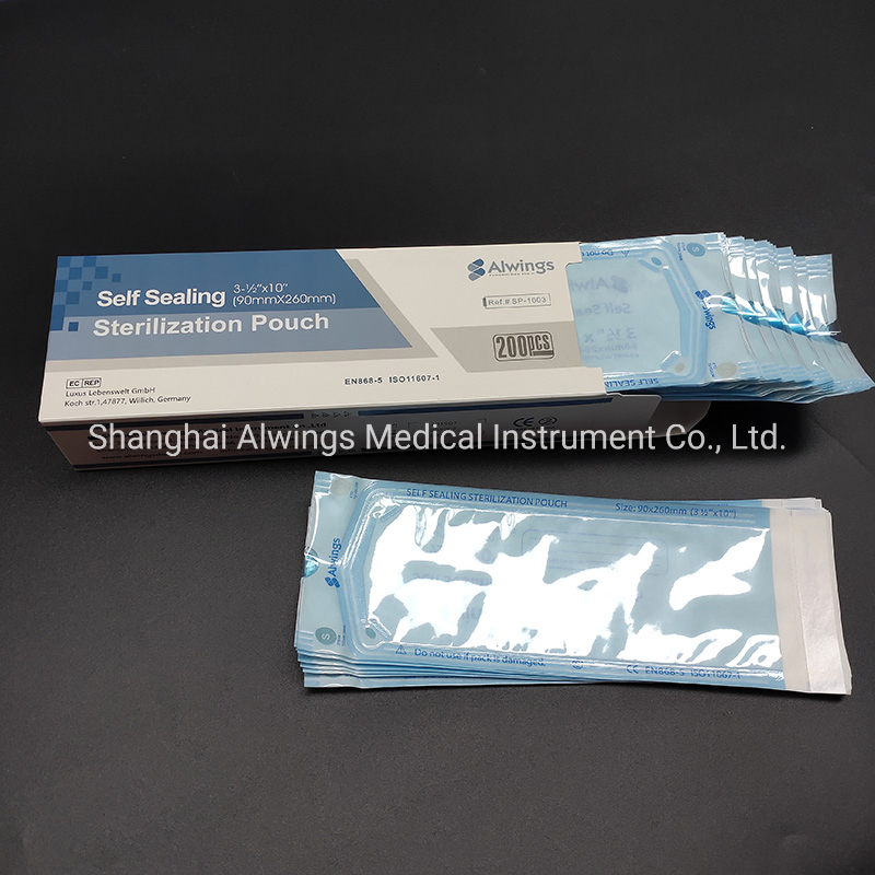 Medical Disposable Self-Sealing Sterilization Pouches with Eo Sticker
