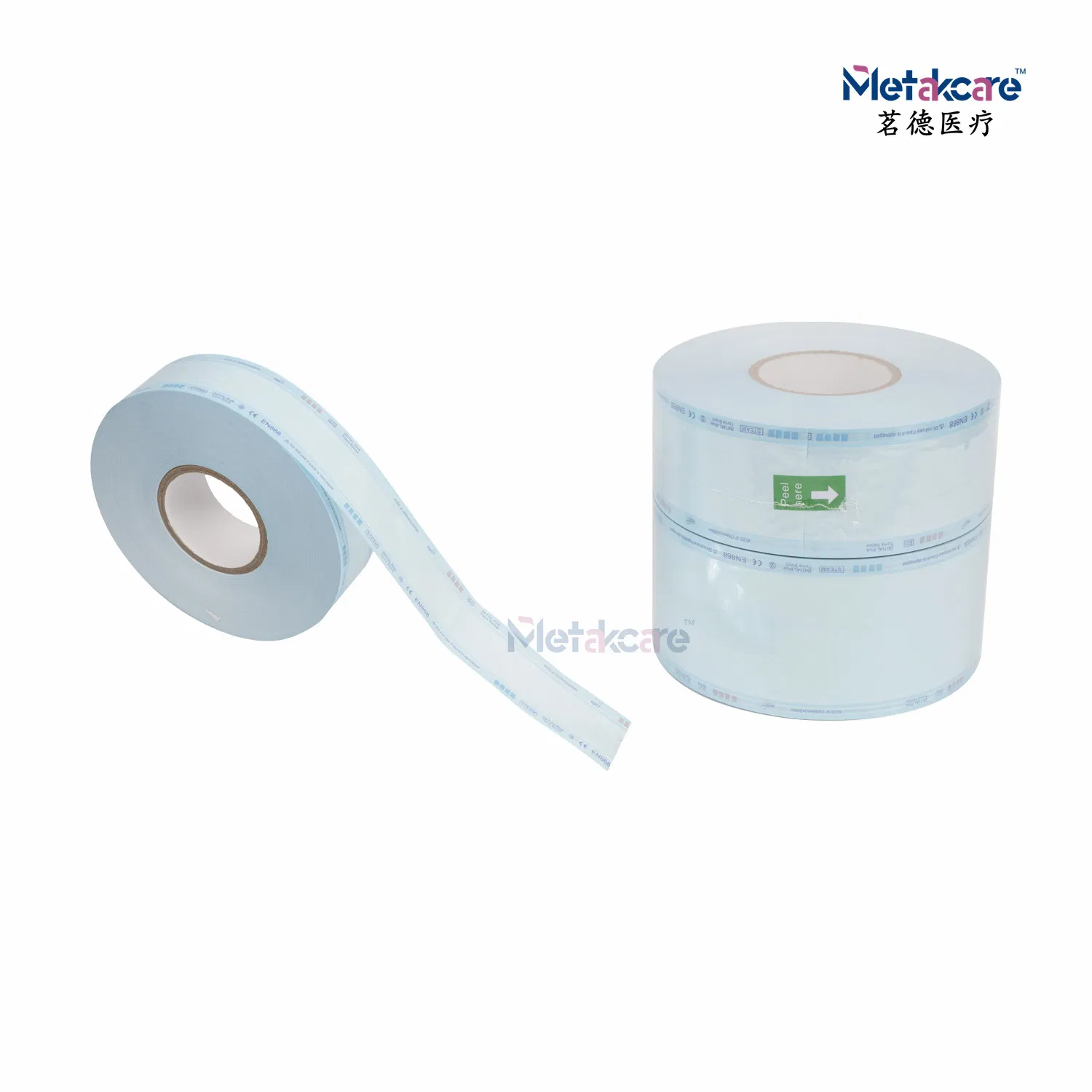 90mm*260mm High Quality Flat Sterilization Pouches Eto Sterilization Pouch Disposable Dental Use Products Self Sealing Pouch Sterilization Reel