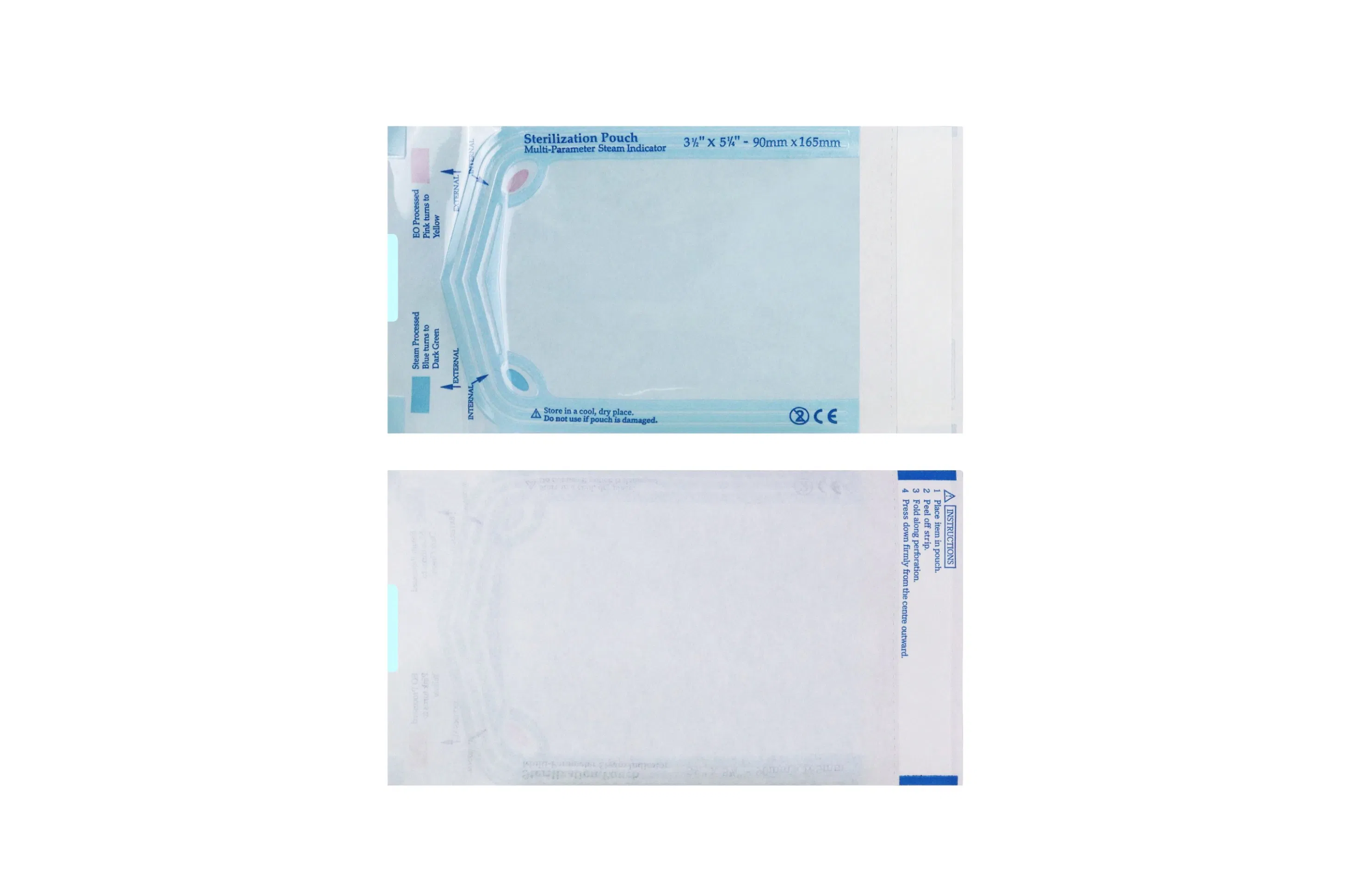Sterilization Packaging Pouch Disposable Medical Self Sealing St Eo Sterilization Pouch Steam Sterilization Pouch for Dental Hospital Use and Salon