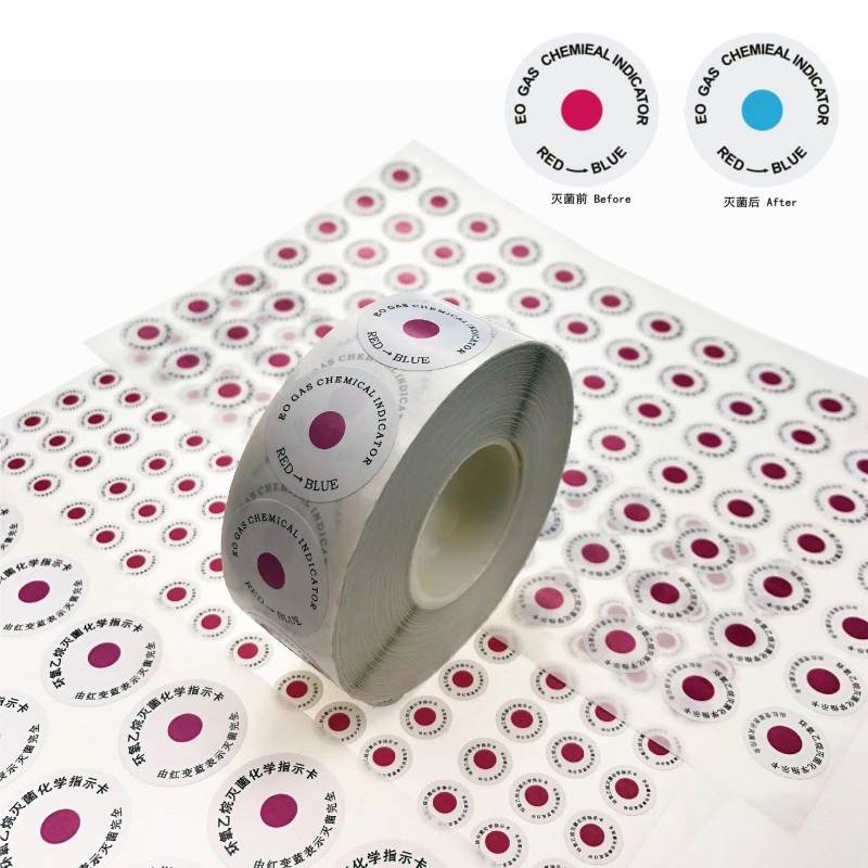 Disposable Eo Record Label Indicator Sticker for Medical Disinfection Sterilization
