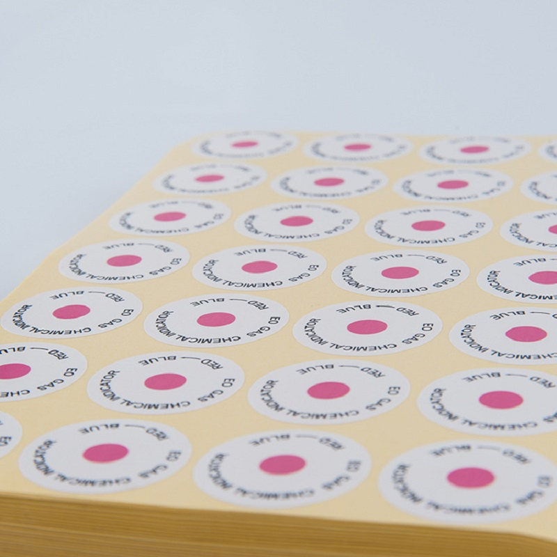 30mm Circle Self Adhesive Chemical Eo Gas Sterilization Indicator Label