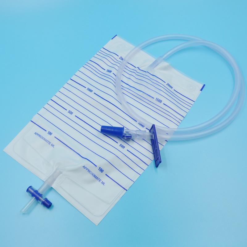 CE Certificated China Needleless Sampling Port Sterile Luxury 2000ml 2500ml 4000ml 5000ml 10000ml Close System Urine Drainage Bags Collection Bag