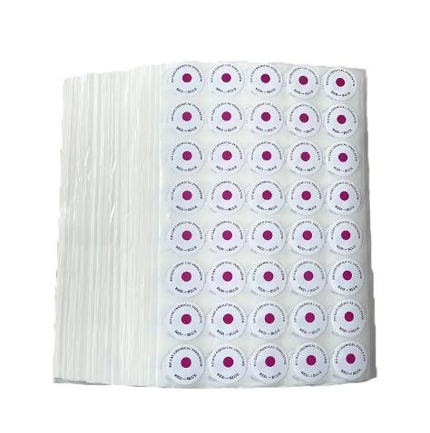 Eo Indicator Labels Medical Eto Sterilization Chemical Indicators Dia 30mm, From Red to Blue