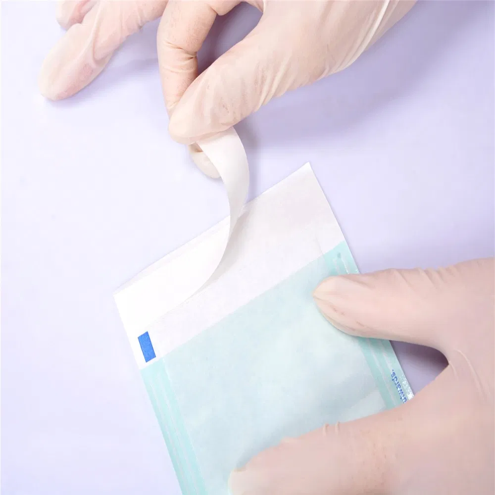 Medical Grade Plastic Sterilization Packaging Pouches with Tyvek Material