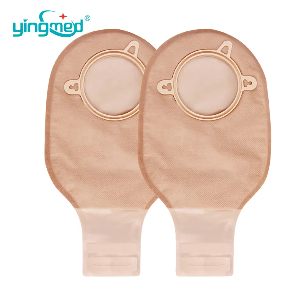 Two-Piece Drainable Pouch Ostomy Bag with Closure