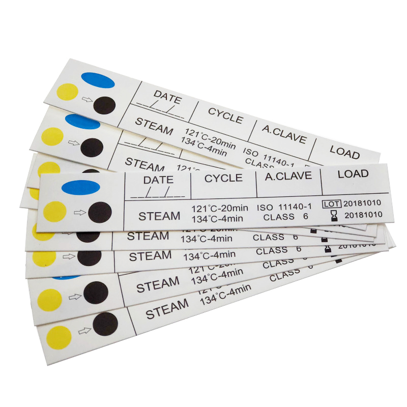 Wholesale Hospital Disposblable Class 4 5 6 Autoclave Steam Chemical Indicator Strips for Medical Insrtuments Tools Sterilization Test