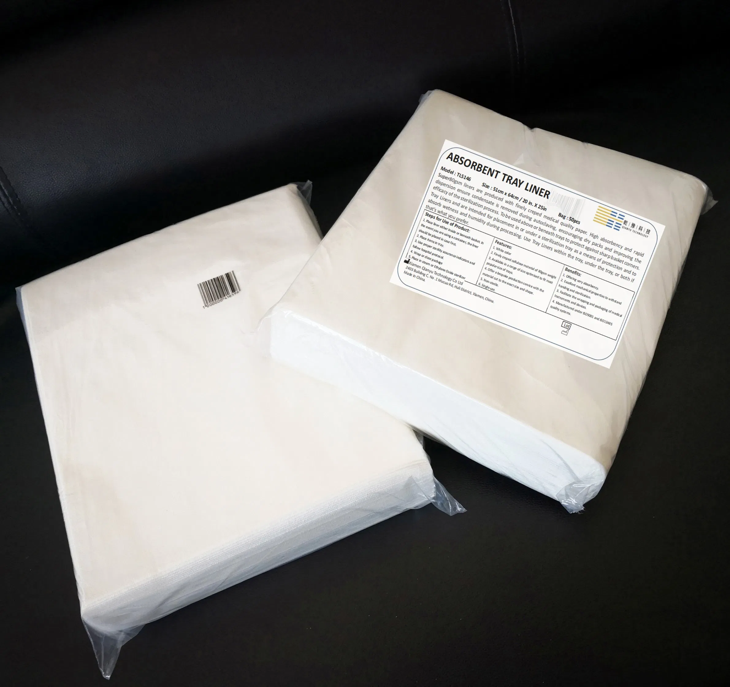 Natural Rubber Latex Free Tray Liner Towel