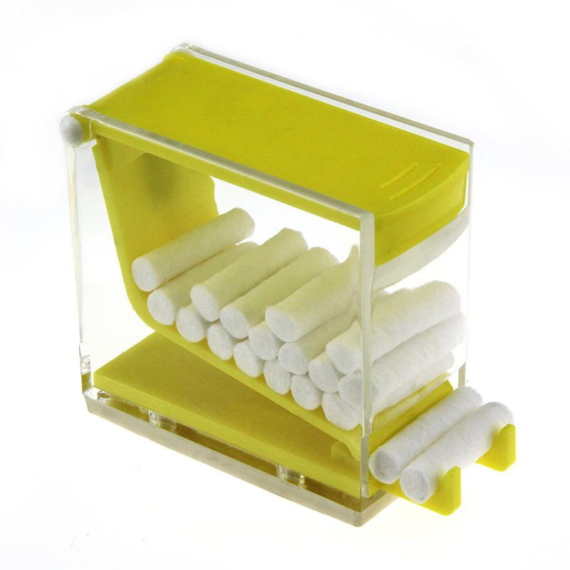 Dental Cotton Roll Dispenser/Cotton Roll Container Press Type (YQD9-3)