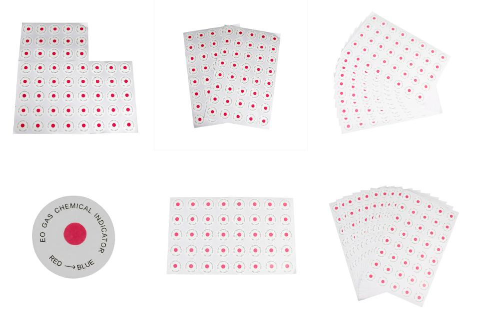 Eo Chemical Indicator Labels Medical Sterilization Control Indicator Sticker for Dental/Hospital/Clinic/Lab Eo Indicator Label