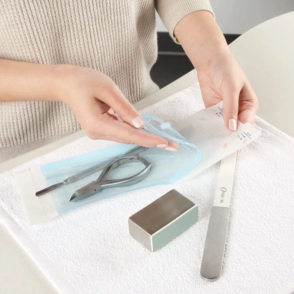 China Factory Direct Wholesale Disposable Surgical Instrument Pouches Self Seal Flat Peelable Sterilization Pouch for Medical Device Packaging