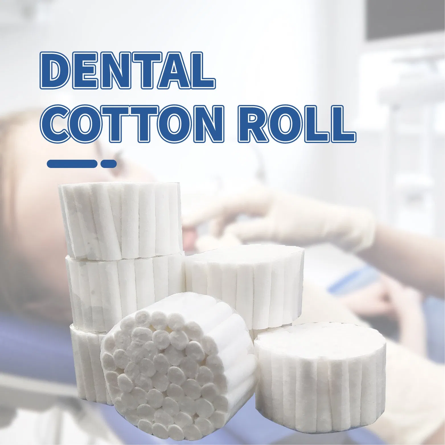 Disposable Dental Gauze Cotton Rolls Dental Absorbent Cotton Roll for Surgery Dentists