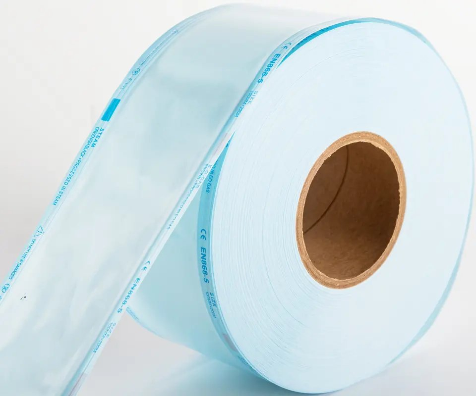 Steam and Eo Process Heat Sealing Sterilization Pouch Dental Flat Sterile Roll