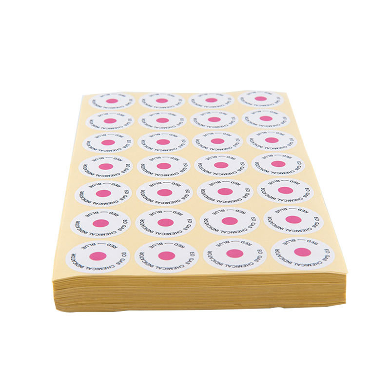 Factory Medical Consumables Accessories Chemical Eo Gas Sterilization Indicator Circle Label