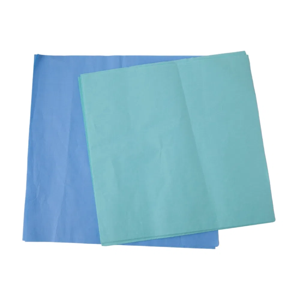 Disposable Crepe Paper Sheets Medical Surgical Sterling Wrapping Paper Waterproof Medical Devices Packing Sterilization Paper Autoclave Crepe Paper Rolls