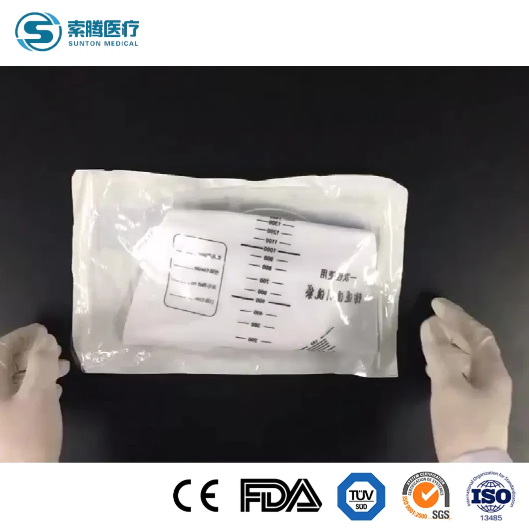 Adult Cross Valve Medical Disposable Sterile Drainage Urine Urinary Collector Leg Bags 600ml 800ml 500ml 750ml Collection