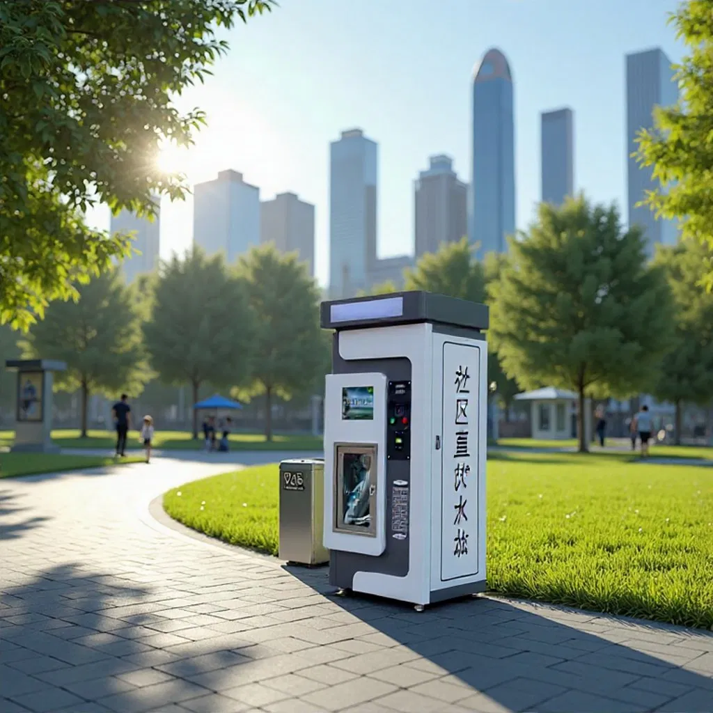 a Premium Large Capacity Water Vending Machine with Various Payment Modes RO Filter Sterilization Single Outlet Water, Support IC Card Payment