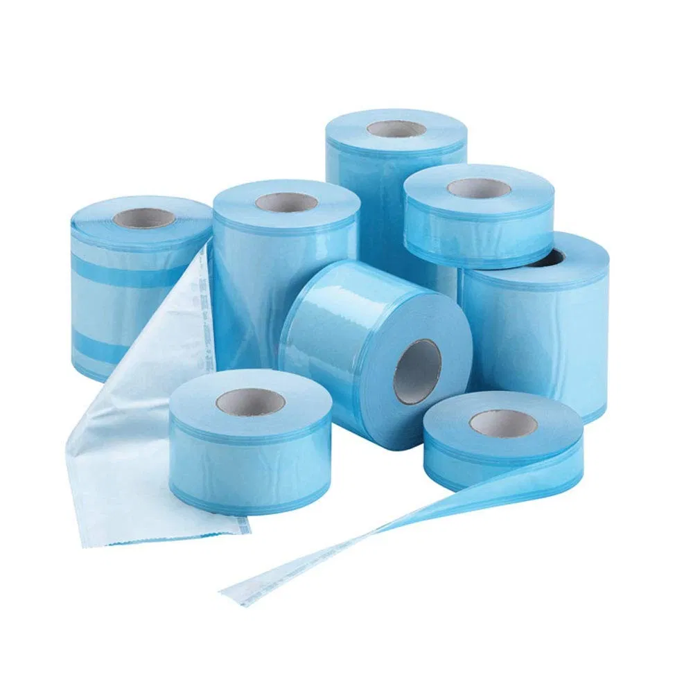 90mm*260mm High Quality Flat Sterilization Pouches Eto Sterilization Pouch Disposable Dental Use Products Self Sealing Pouch Sterilization Reel