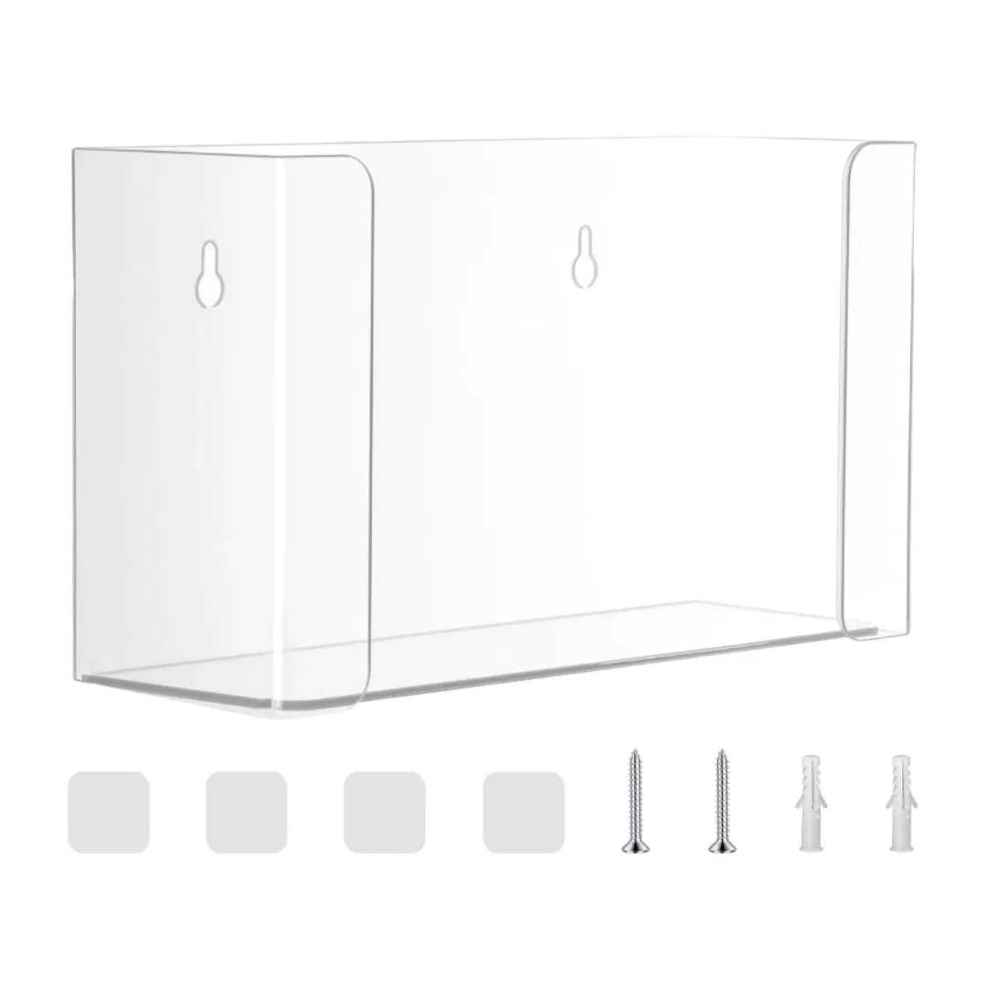 Clear Acrylic Glove Box Holder Dispenser for Medical Latex Rubber Disposable Tissue Boxes (YQD9-2)