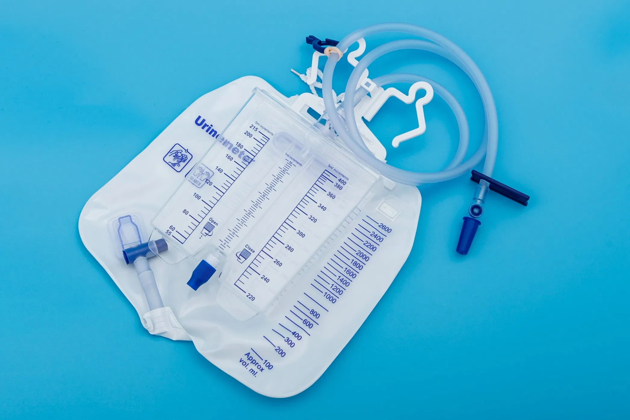 Urine Meter, Medical Urinary Drainage Collection Bag, 2600ml +500ml