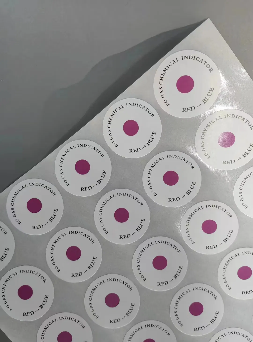 Disposable Eo Record Label Indicator Sticker for Medical Disinfection Sterilization