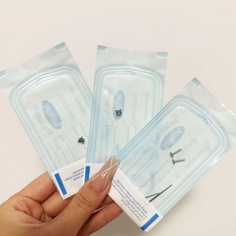 Custom Medical Grade Heat Self Sealing Sterile Pouch for Beauty Earrings Accessories