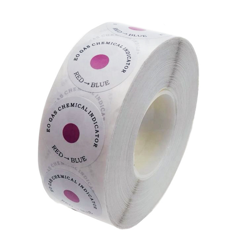 Factory Sterile Color Eo Gas Chemical Indicator Circle Label