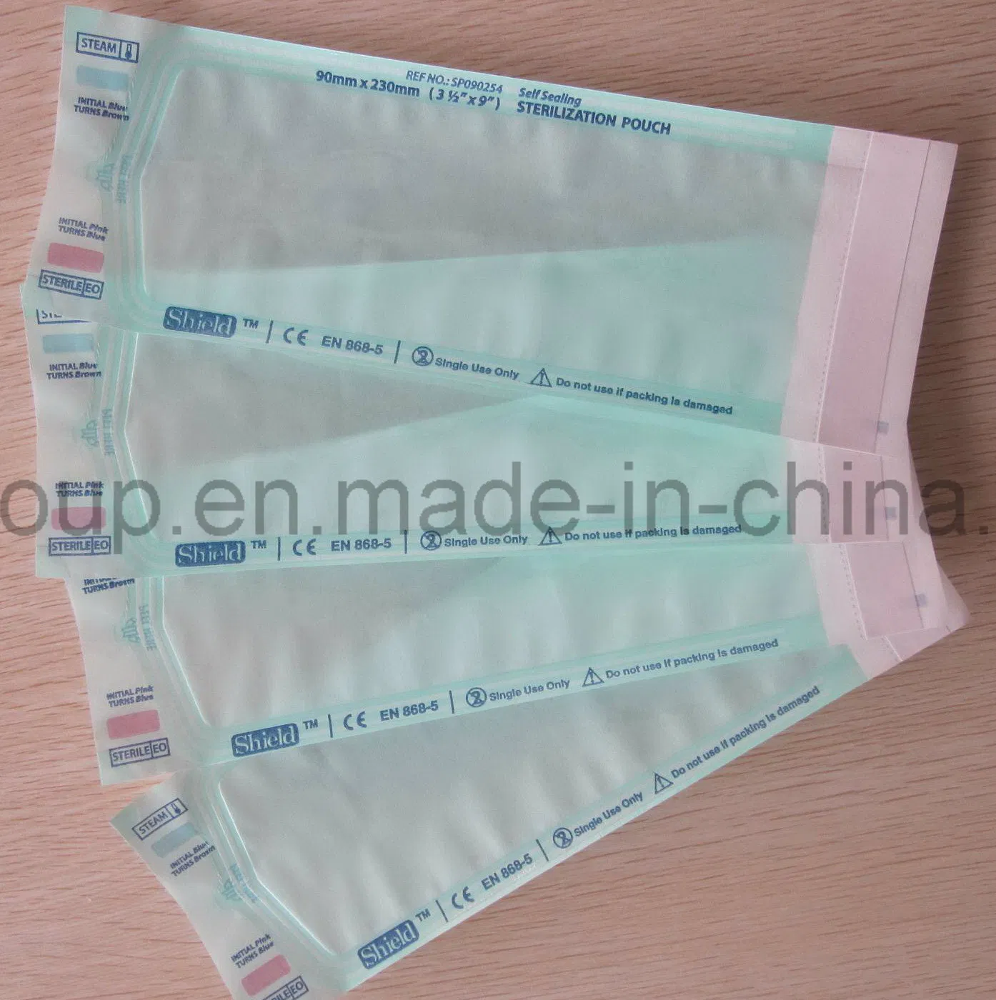 Self Sealing Sterilization Pouch Dental Packaging for Hospital Surgical
