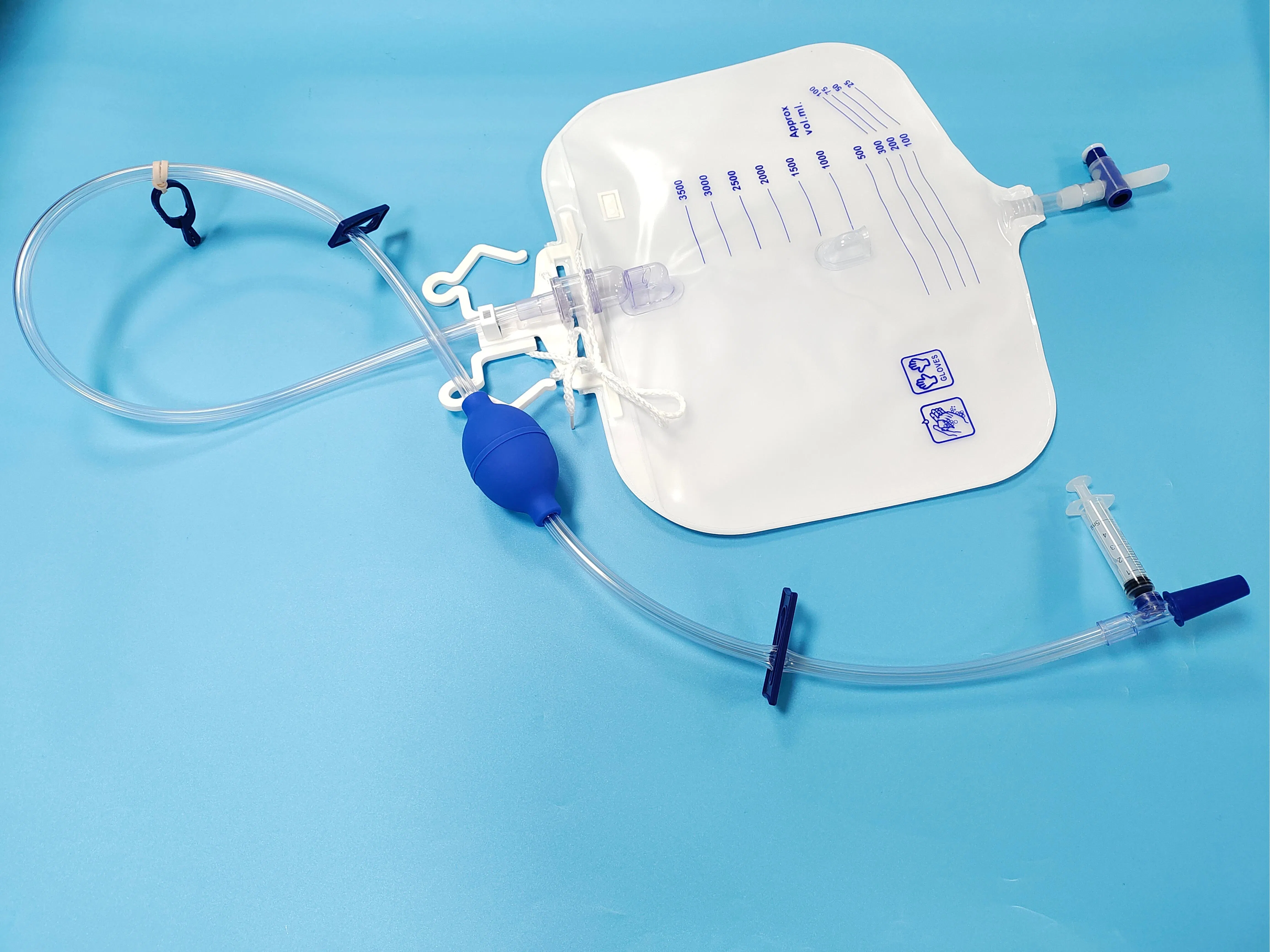Beside Urine Bags with Bulb, Plus 2000-4000ml