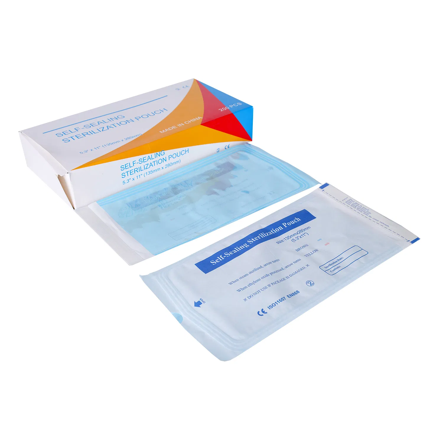 Medical Grade Dental Heat Self Sealing Sterile Pouch