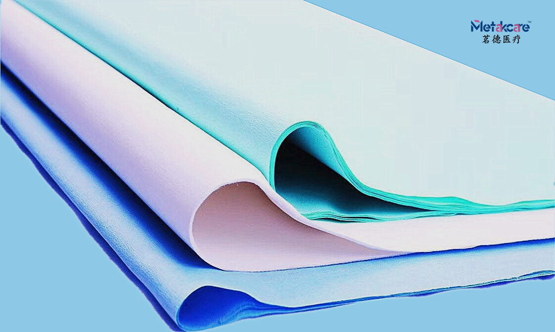 Waterproof Wrapping Paper Single Use Medical Customized Disposable Sterilization Bed Sheet/Crepe Paper