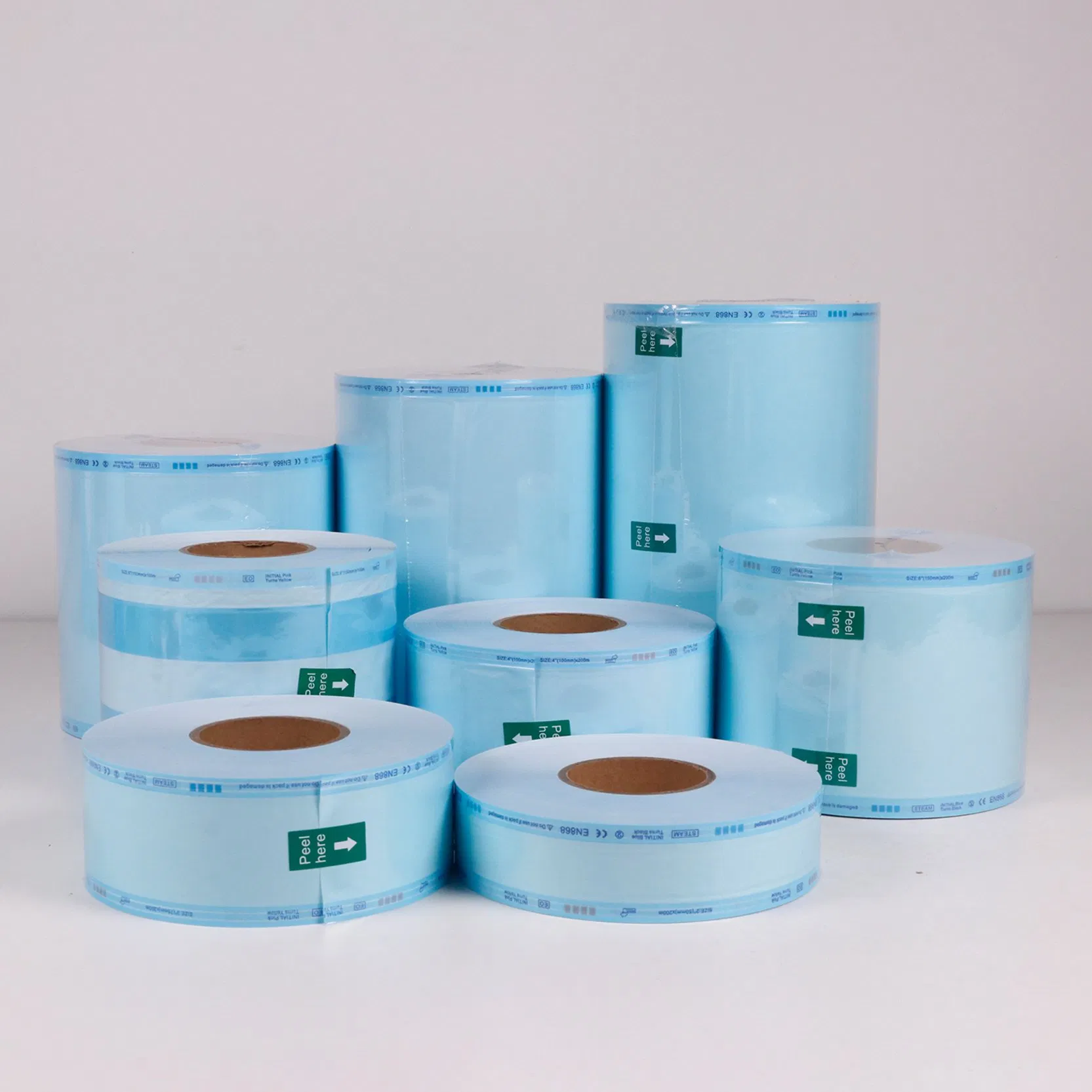 Eo Steam Sterilization Reel Bag Gusseted Sterilization Pouches Sterilize Roll for Nail