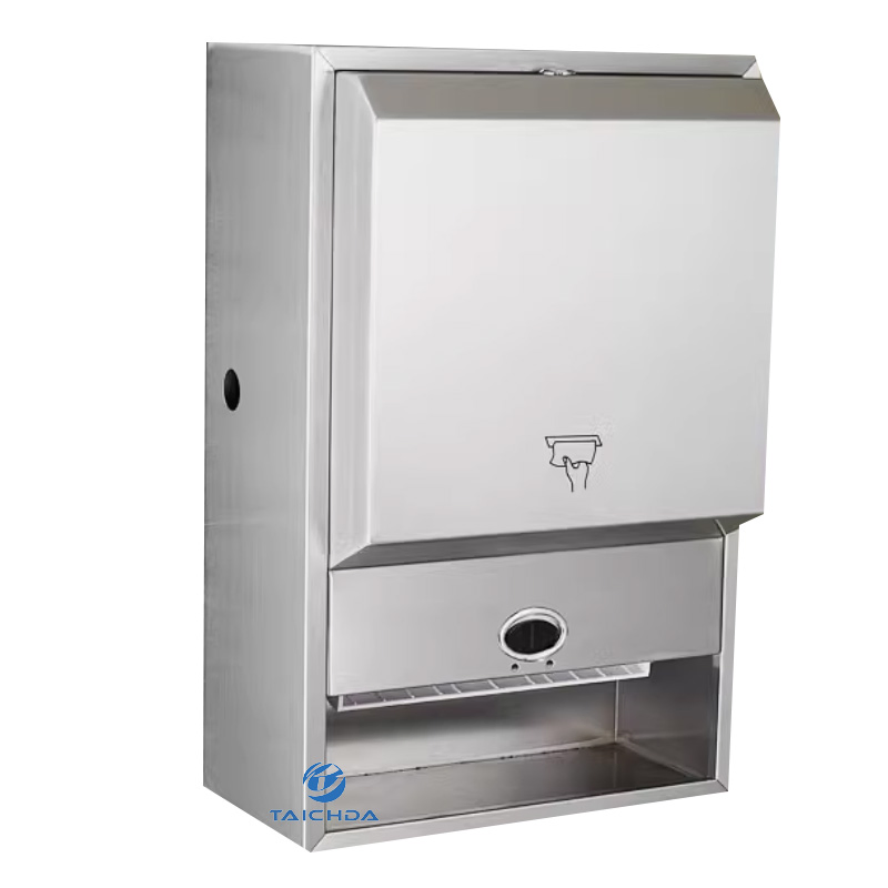 Surface Mounted SS304 Toilet Paper Towel Dispenser for Multi-Fold Standard Paper Towel