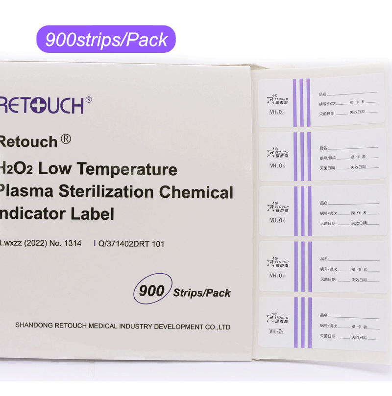 H2O2 Low Temperature Plasma Sterilization Chemical Indicator Label for Medical Monitor
