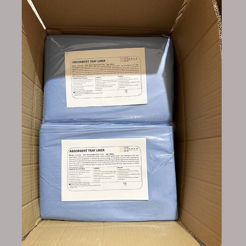 Cutomized Disposable Blue Tray Liner Paper