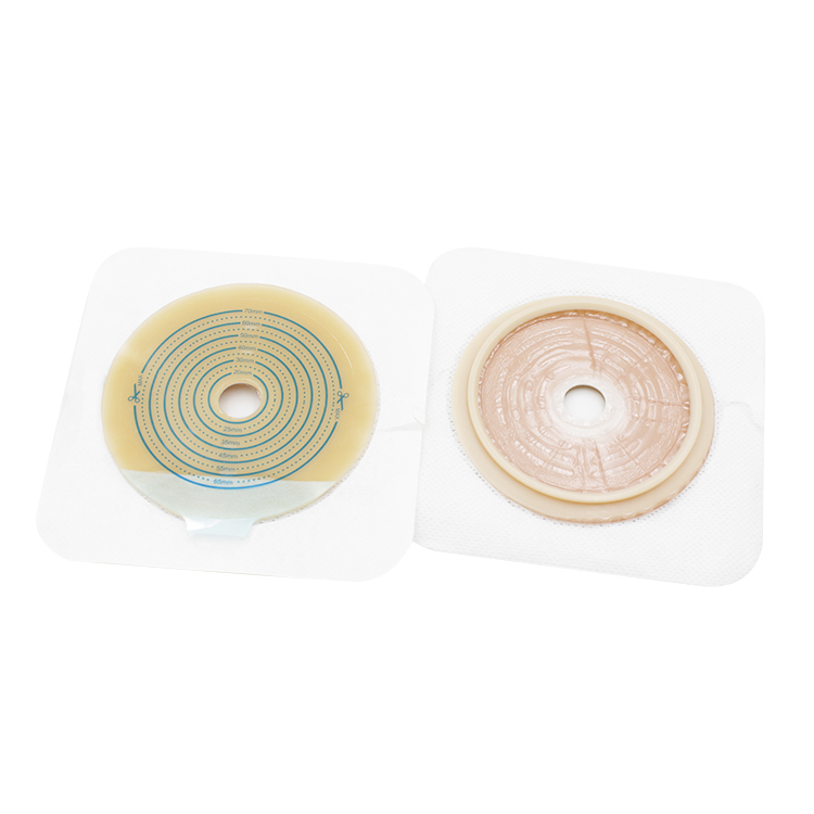 Double Tape Collar Hydrocolloid Two Piece Drainable Colostomy Bags