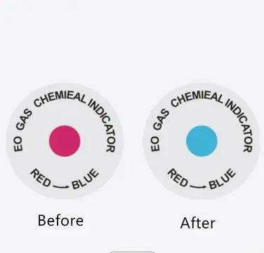Eo Chemical Indicator Labels Medical Sterilization Control Indicator Sticker for Dental/Hospital/Clinic/Lab Eo Indicator Label