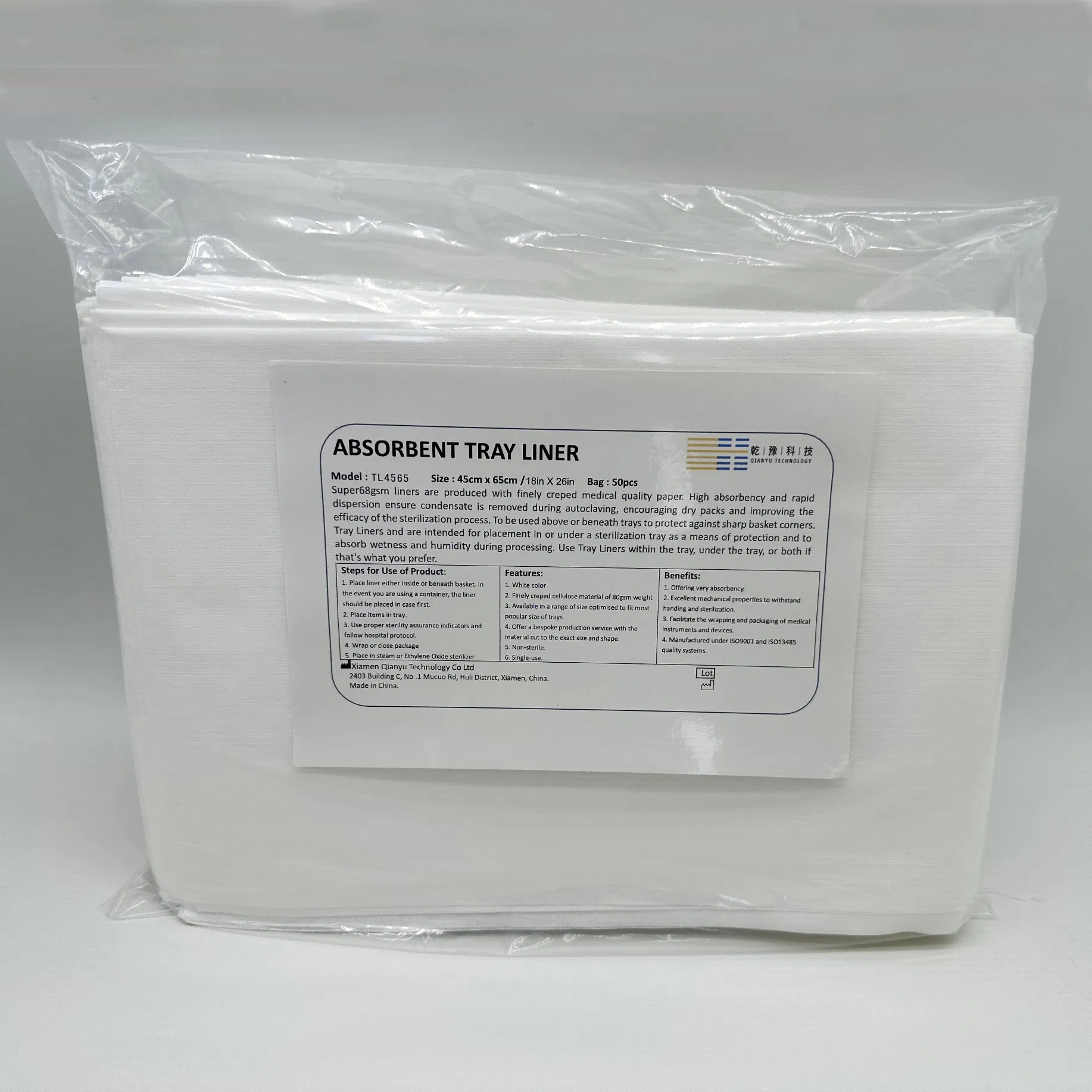 Sterilization Tray Liners 305mmx610mm