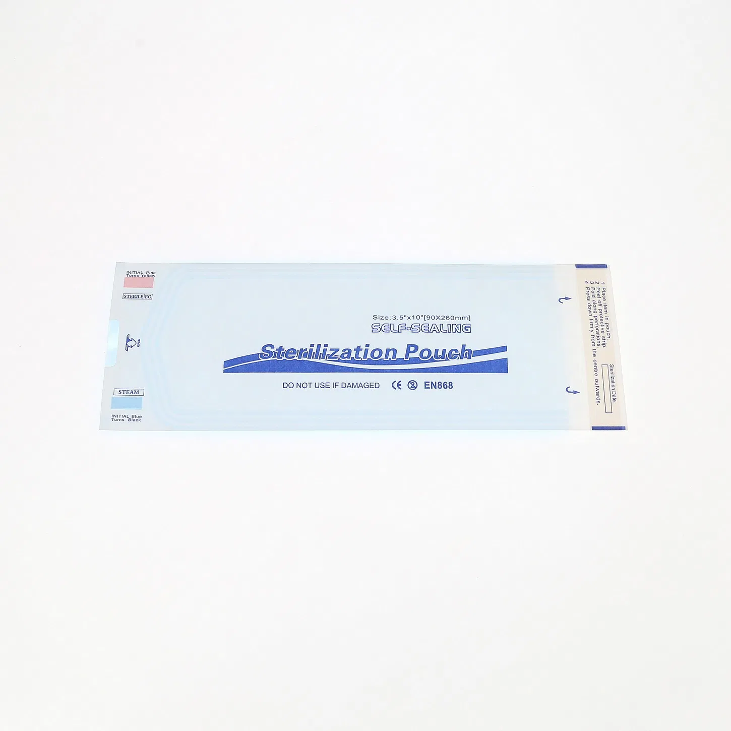 Medical Self-Sealing/ Heat-Sealing Sterilization Flat Pouch for Steam/ Autoclave/ Eo