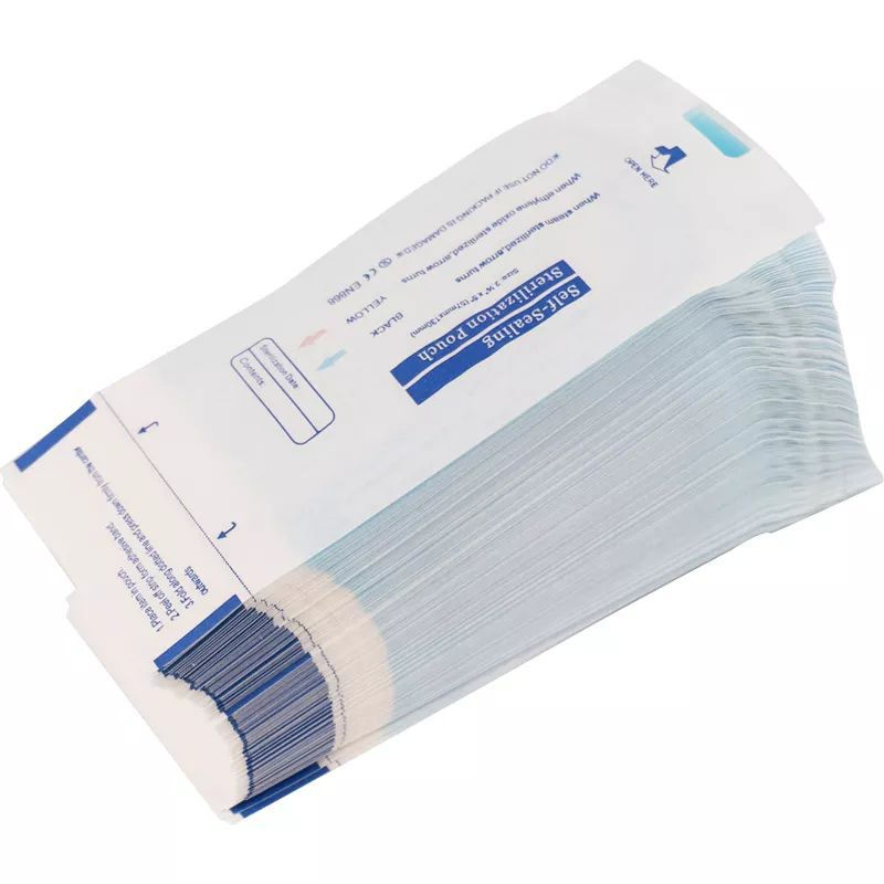 200PCS 70X230mm Self Seal Sterilisation Pouches Steam Eo Sterile Bag Dental Sterilization Pouches