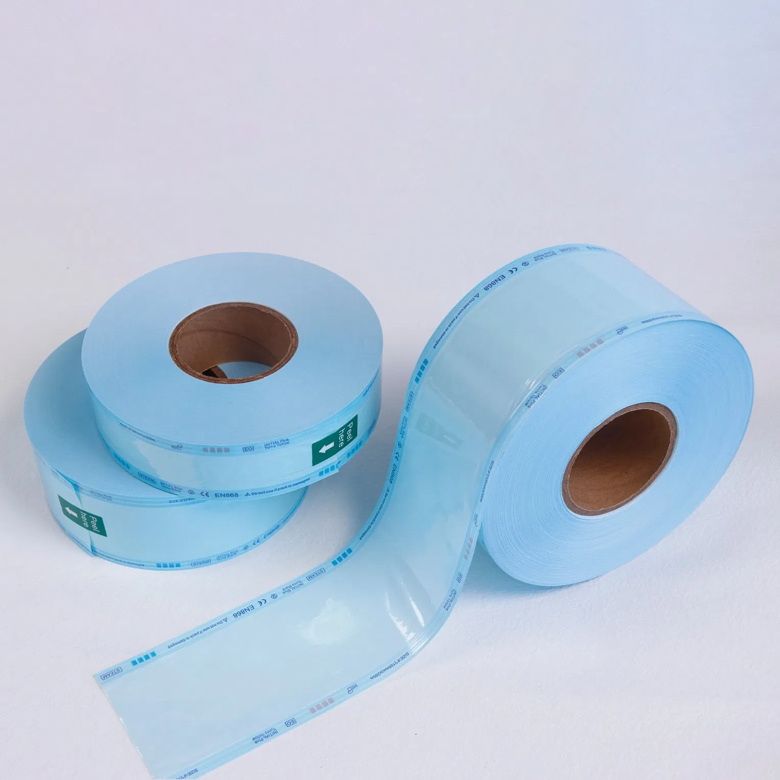 Eo Steam Sterilization Reel Bag Gusseted Sterilization Pouches Sterilize Roll for Nail