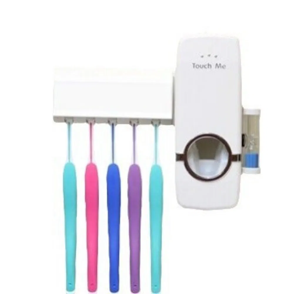 Wall Mount UV Toothpaste Dispenser and Toothbrush Holder Ez28878