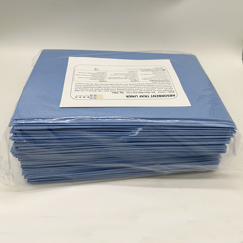 Cutomized Disposable Blue Tray Liner Paper