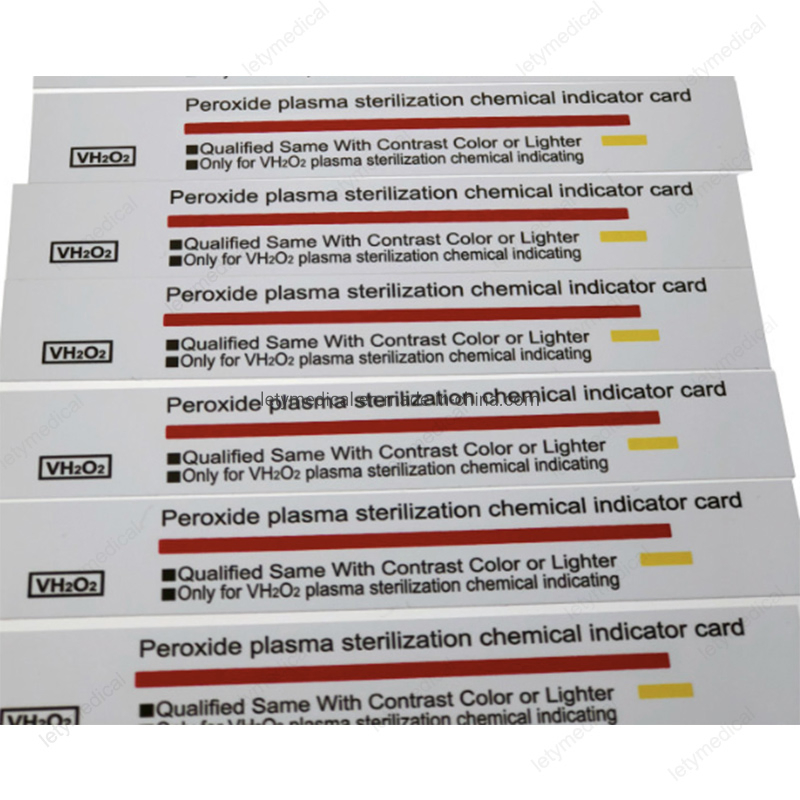 Factory Price Peroxide Plasma Sterilization Chemical Indicator Card Plasma Sterilization Strips