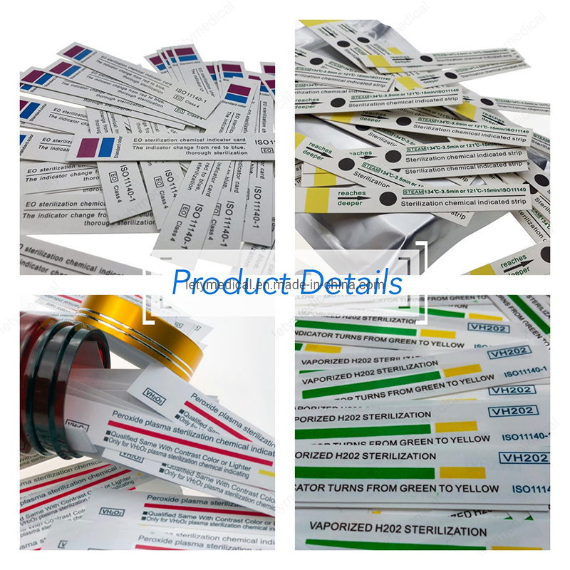 Factory Price Peroxide Plasma Sterilization Chemical Indicator Card Plasma Sterilization Strips