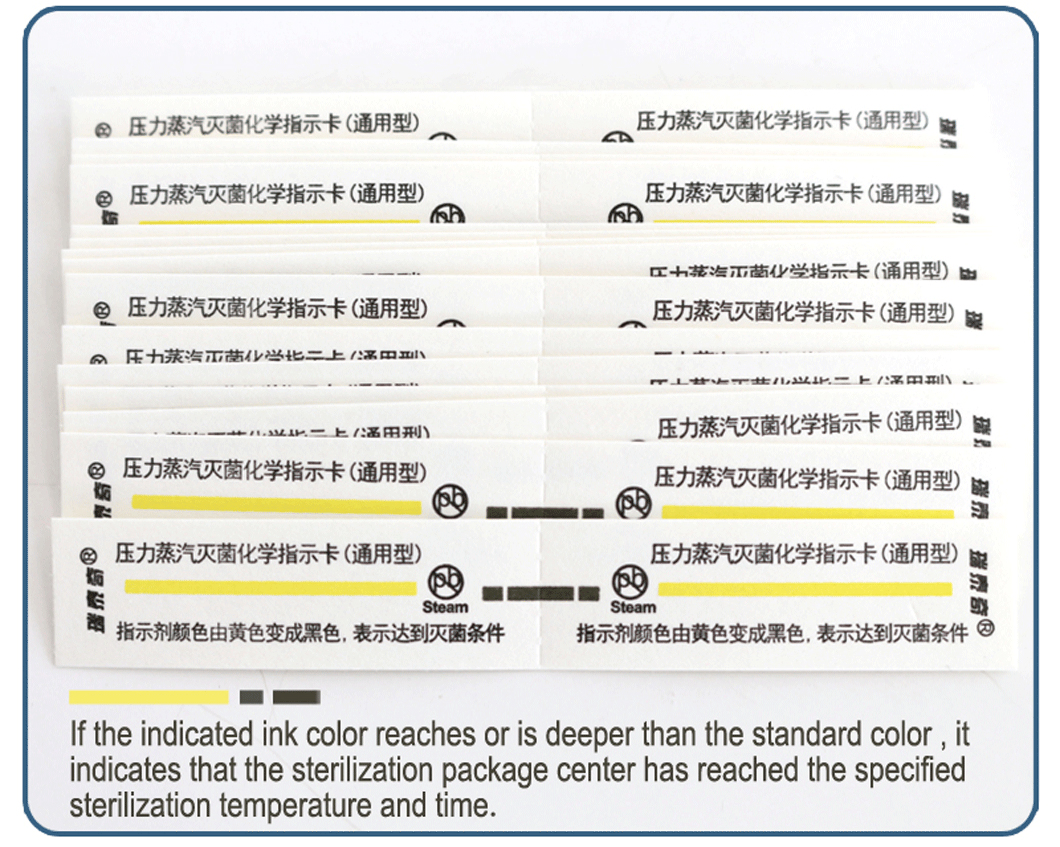 Sterilization Chemical Steam Indicator Card Disposable Autoclave Indicator Strip