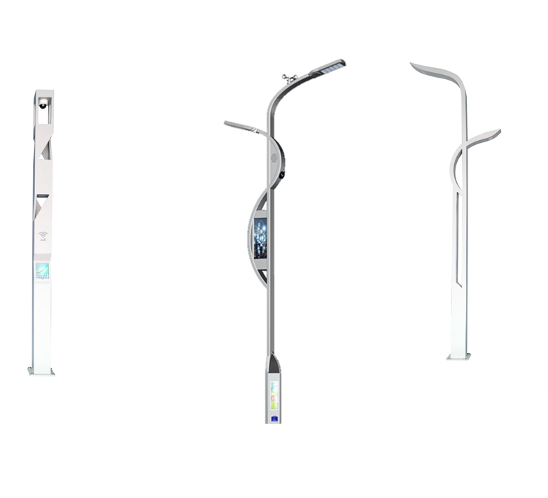 Smart LED Street Lighting System with Built-in Security Cameras