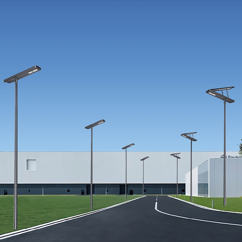 Factory Price Aluminum 50W 60W 80W 100W All in One Motion Sensor Outdoor Lighting LED Street Solar Lighting Fixture with Battery