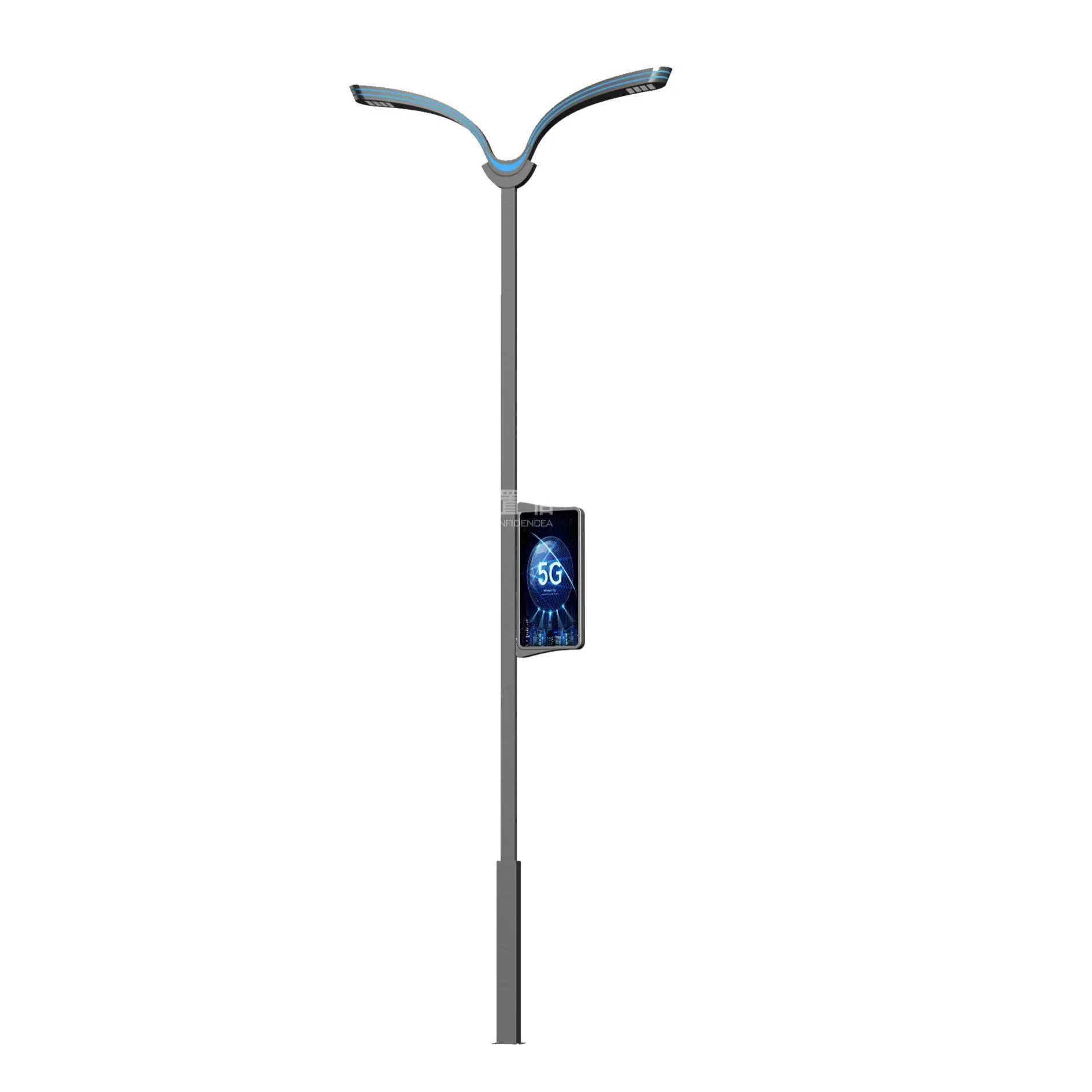 Smart Urban IoT Street Lighting System with Galvanized Steel Design
