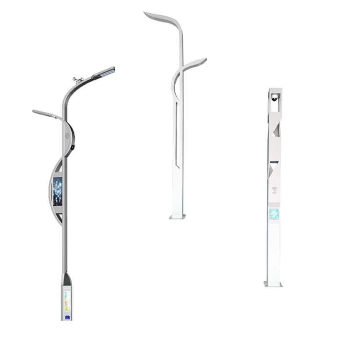 Smart LED Street Lighting System with Built-in Security Cameras